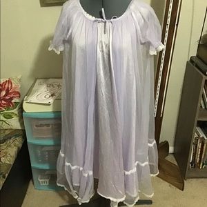 Vintage Handmade Lilac Nightgown